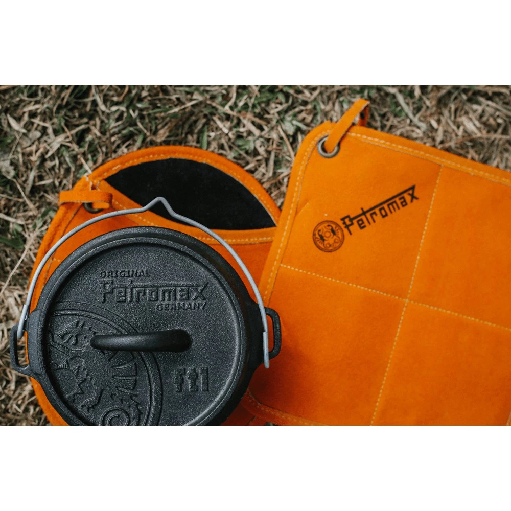 【綠色工場】Petromax 圓形皮革防燙鍋墊 (2入-可套手) 手套 隔熱套 隔熱墊 鍋墊 隔熱手套 皮革手套 露營