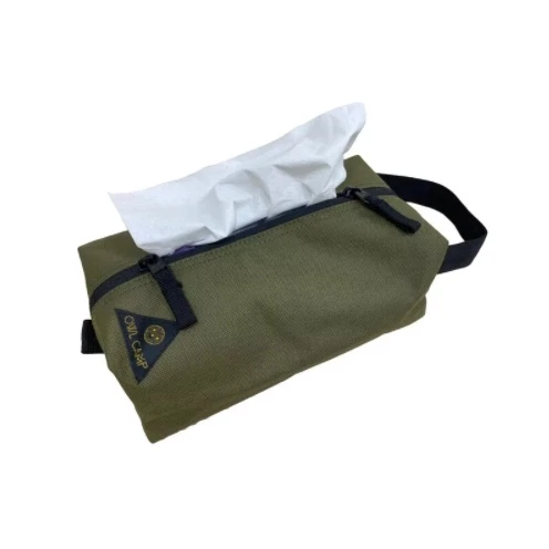 【綠色工場】OWL CAMP PTB-006 軍綠色紙巾盒 衛生紙盒