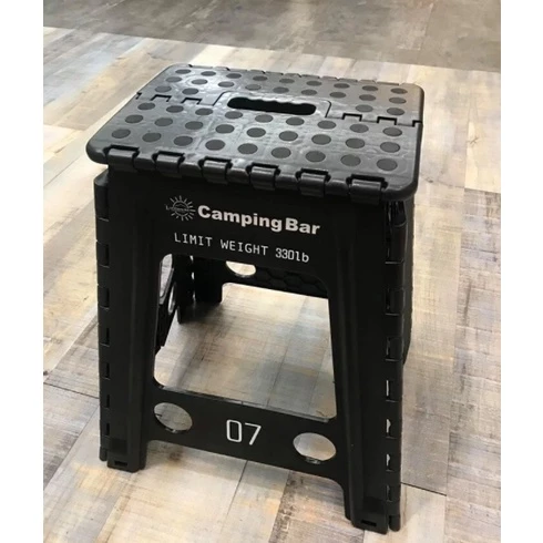 Camping Bar 45cm風格工業風折凳 買一送一 【綠色工場】45cm高 摺疊凳 摺疊椅 板凳 折凳