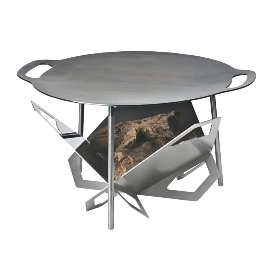 QUBE 星火3D組合式焚火台【綠色工場】 台灣製 焚火台 火盆 居家 露營 登山 燒烤架 烤肉架 鐵盤