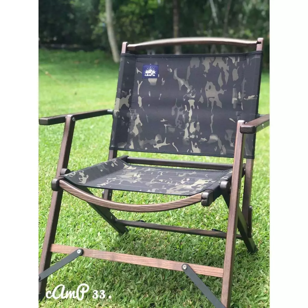 cAmP33. 蓊萊實木可收納椅 【綠色工場】手工椅 露營木椅 折疊椅 武椅 實木椅 露營椅 附收納袋 台灣製