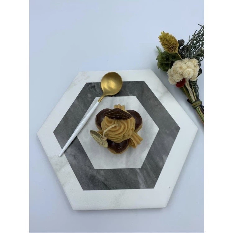 【綠色工場】西班牙精製 食磚器具販賣所 六角幾何盤 六角花磚 磁磚盤 蠟燭盤 甜點盤 隔熱墊 杯墊 砧板 露營美學