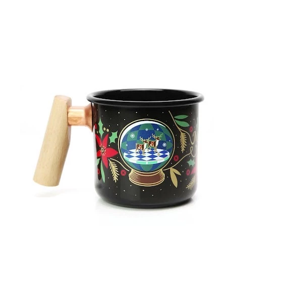 【綠色工場】聖誕節限定 Truvii 聖誕琺瑯杯 感溫變色杯 馬克杯 聖誕節 交換禮物 水杯 飲料杯 露營