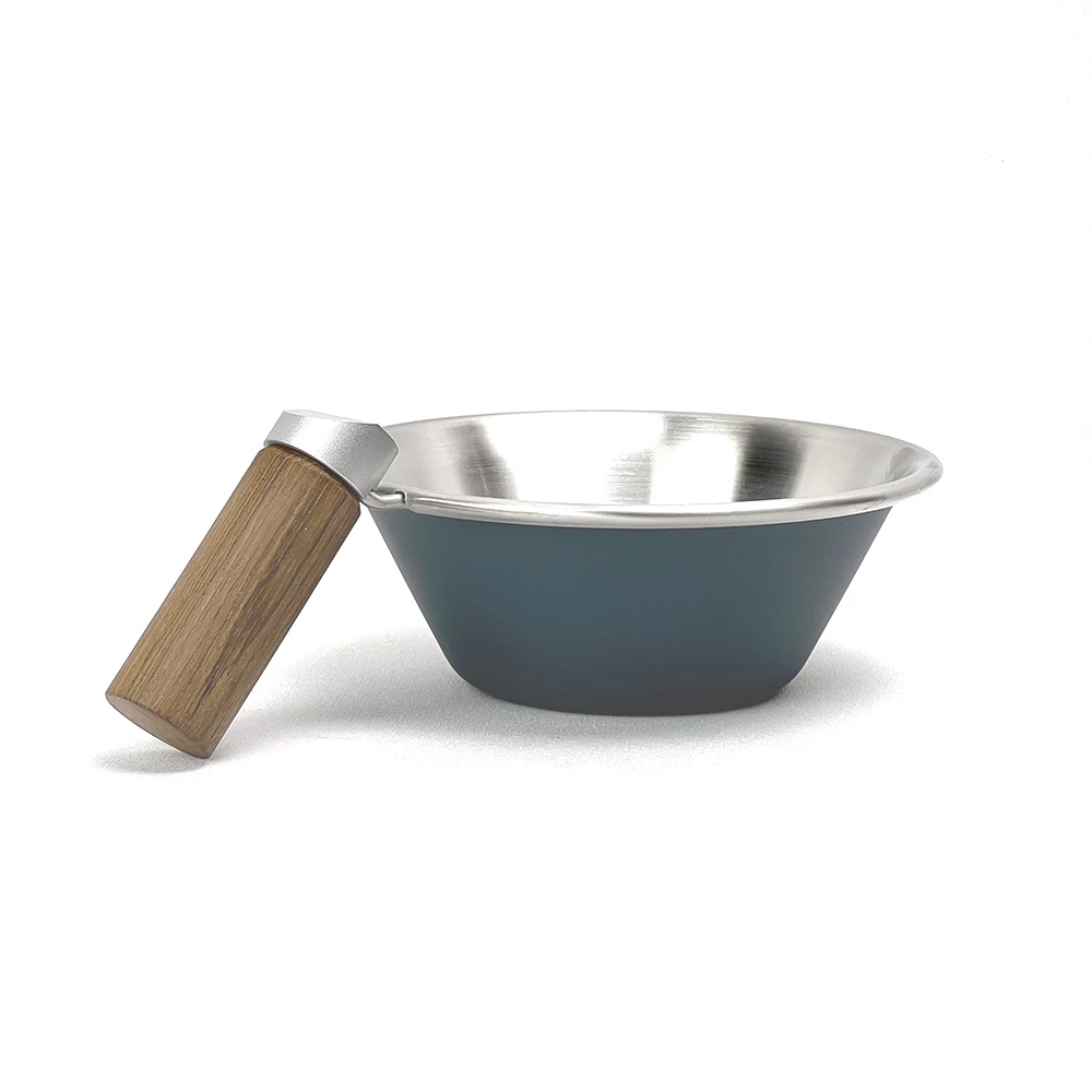 【綠色工場】 Truvii 250ml 木柄iO碗 不鏽鋼碗 餐碗 飯碗 收納碗 木柄碗 可堆疊 露營美學 風格