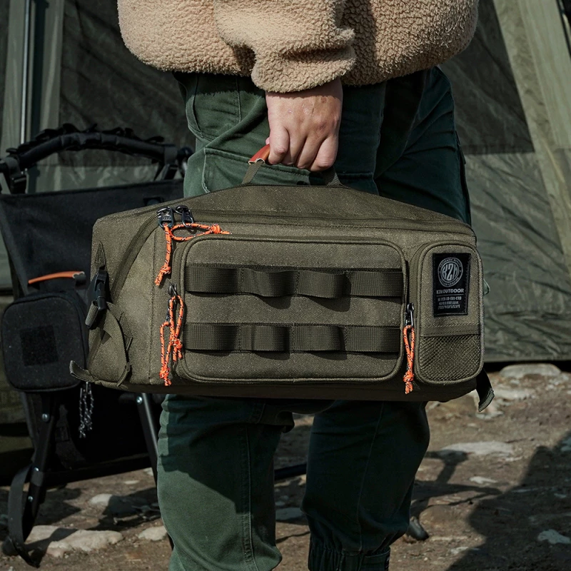 KAZMI KZM 工業風工具收納袋 【綠色工場】大/小 收納袋 瓦斯收納袋 營釘工具箱 裝備袋 置物袋