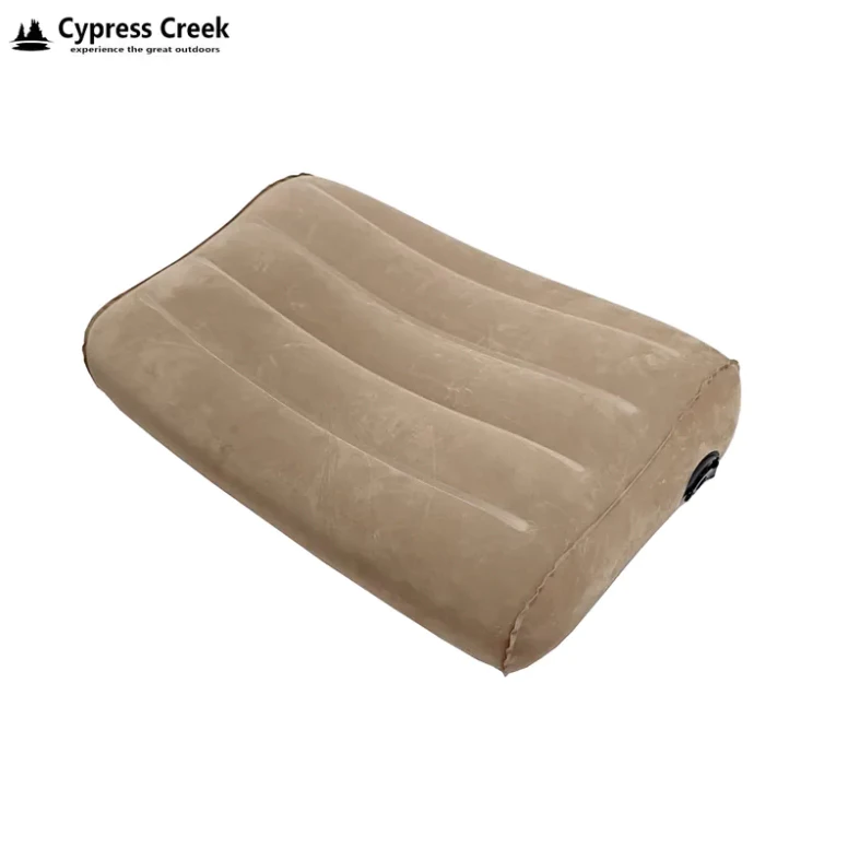 Cypress Creek 賽普勒斯 戶外充氣枕【綠色工場】CC-PL120 露營枕頭 植絨布充氣枕 人體工學曲線
