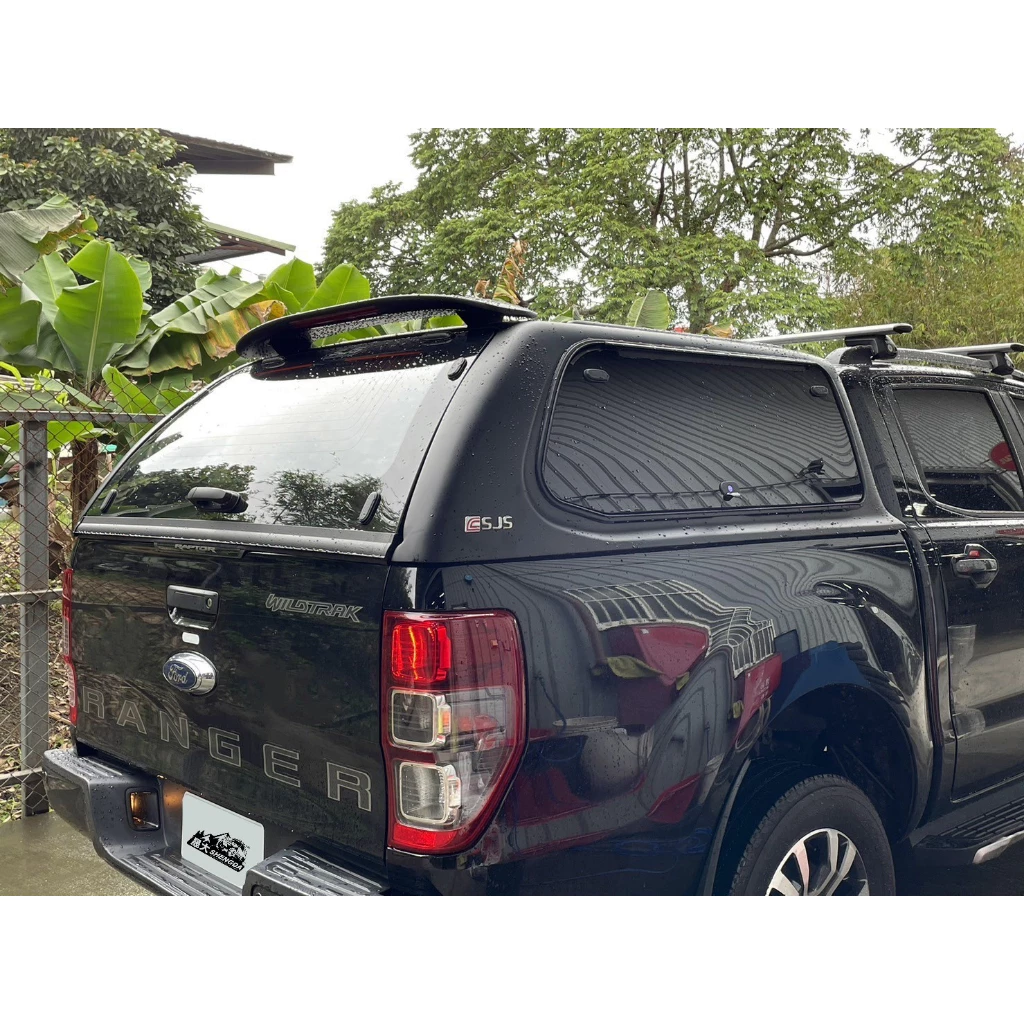 【綠色工場】SJS 後斗高蓋 皮卡側彈式窗戶高蓋-含中控鎖(適用 RANGER,HILUX) 皮卡改裝 pickup改裝