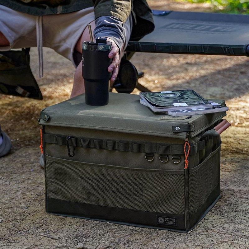 【綠色工場】KAZMI KZM 工業風前開式折疊收納箱 收納盒 硬殼收納 行李袋 收納箱 行李袋 手提袋 露營收納