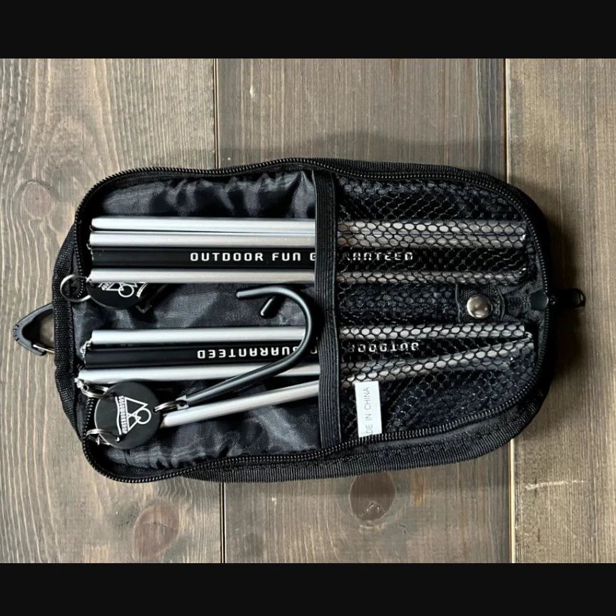 【綠色工場】5050WORKSHOP 旅行衣架2入 TRAVEL HANGER 摺疊衣架 便攜衣架 附收納袋 鋁合金衣架