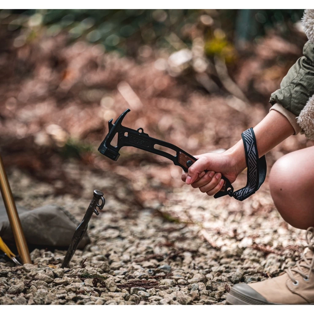 TKS 獵隼【綠色工場】營槌 營錘 工具錘 露營槌 露營工具 打釘神器 台灣製 風格選物 附防脫手把帶