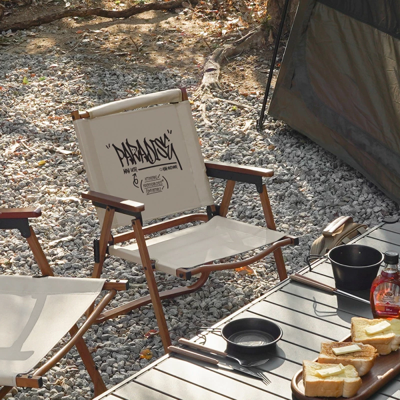 KAZMI KZM 個性迷你木紋折疊椅【綠色工場】露營椅 折疊椅 克米特椅 附收納袋 可調整椅背 休閒椅