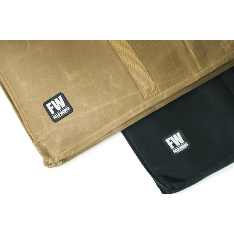 FIELD WORKS 鐵件收納袋【綠色工場】上蠟帆布袋 FW鐵桌板可收納 加厚手提袋 7個收納夾層 防水抗撕裂