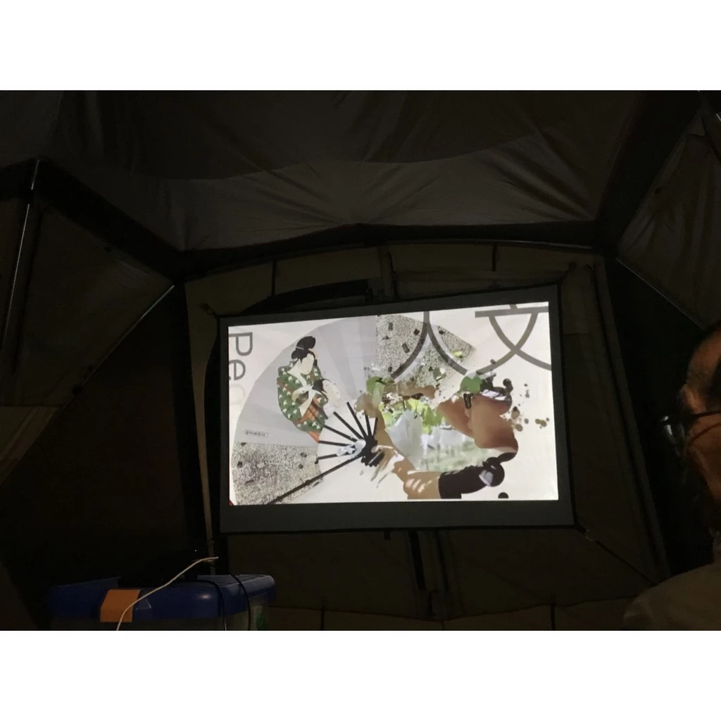 Outdoor Tribe 活動式輕量電影投影布幕【綠色工場】 電影布幕 投射布幕 投影機布幕