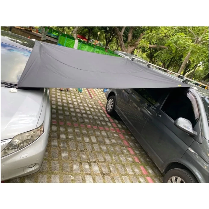 OUTDOOR TRIBE 車邊帳天幕【綠色工場】車邊邊布 車邊圍布 延伸天幕 黑膠天幕 5000mm防水係數