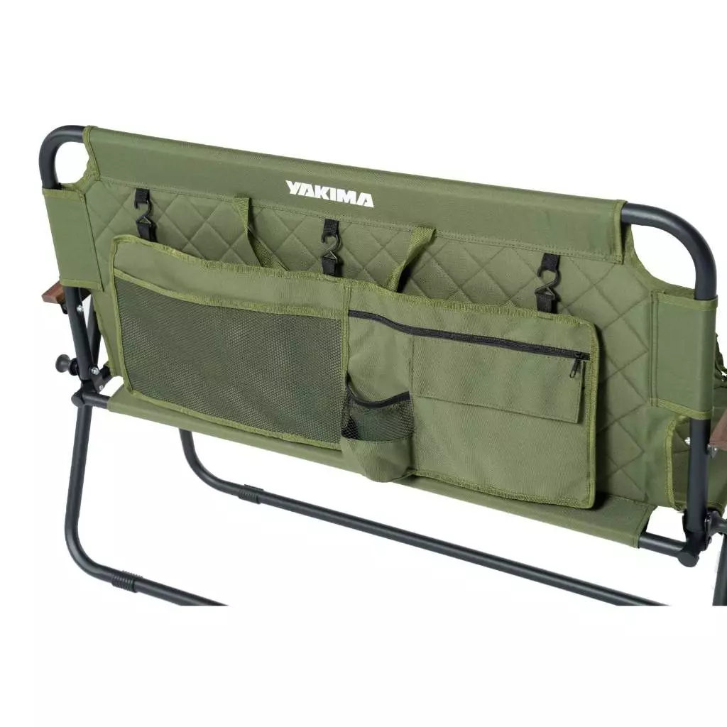 Yakima 菱格雙人椅【綠色工場】雙人椅 摺疊椅 雙人折疊椅 鋁合金木紋把手 露營椅 加厚布料 附椅背收納袋