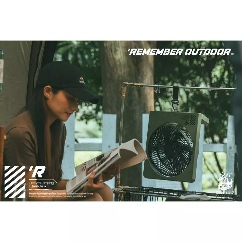 樂活不露 征服者充電扇【綠色工場】充電式風扇 行動風扇 戶外風扇 桌上型風扇 桌扇/立扇/吊扇 戰術風格 露營風扇