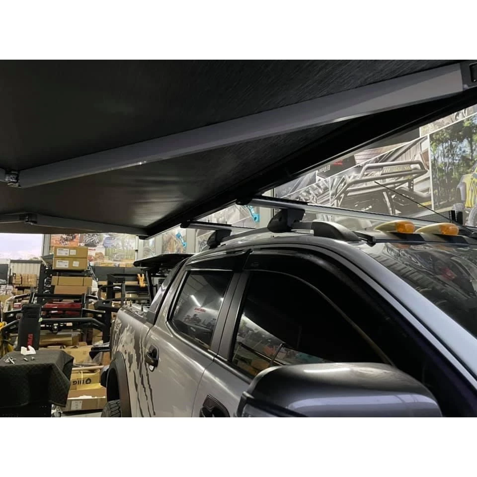 TIMEBOX 黑化版手搖車邊帳【綠色工場】TB-06-3525 搖桿式 手搖車邊帳篷 車邊天幕 客廳帳 天幕帳