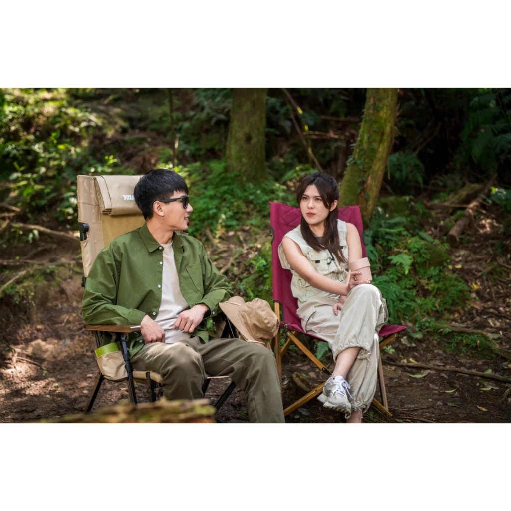 Yakima 鋁管木紋櫸木椅【綠色工場】露營椅 折疊椅 大川椅 休閒椅 鋁合金骨架 附收納袋 酒紅色