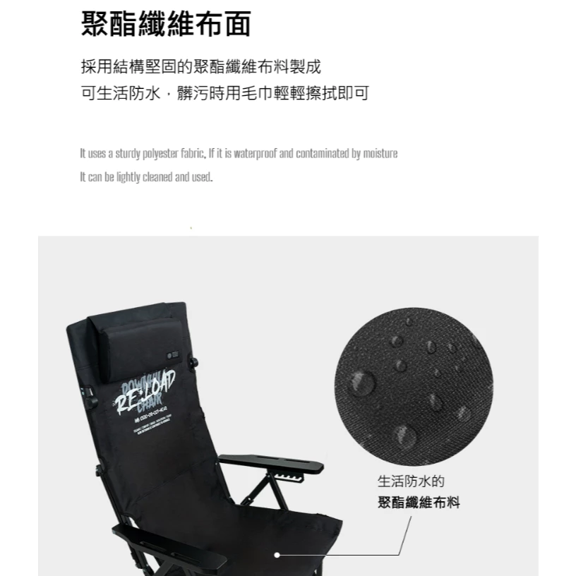 KZM 工業風六段折疊椅【綠色工場】kazmi 露營椅 休閒椅 摺疊椅 可調整椅背 大川椅 附收納袋 軍綠/黑色