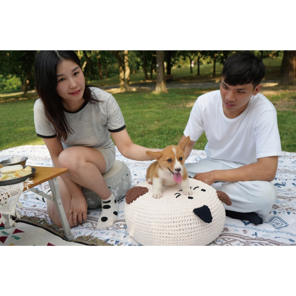 Metsä 米特薩| 充氣圓墊針織座墊套【綠色工場】雲朵小圓墊專用 椅套 針織 可DIY針縫 可機洗