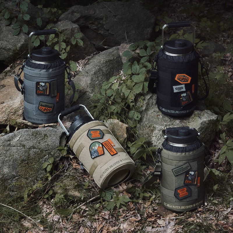 CARGO 工業風不鏽鋼3.8L手提水壺【綠色工場】保冷桶 水壺 水桶 保溫瓶 飲料桶（附止滑墊）Water Jug