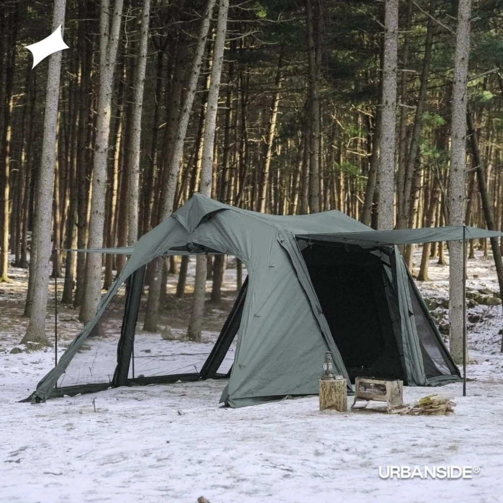 URBANSIDE｜EASY CABIN AIR TENT｜充氣式隧道帳 【綠色工場】充氣帳 氣柱帳 一房一廳 帳篷