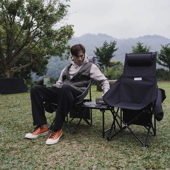 JG outdoor 椅邊茶几+多元屋泊椅 【綠色工場】Uber Chair 露營椅 收納椅 可拼接雙人椅 可拼接茶几