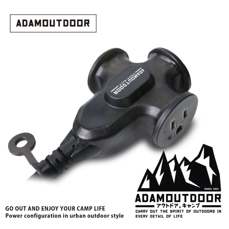 ADAMOUTDOOR｜戶外延長3PIN 動力線【綠色工場】延長線 新安規 露營電線 台灣製 1650W