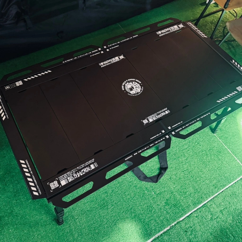 <早鳥限量優惠>GOAT 夜行3.5單元折疊戰術賽博風露營桌【綠色工場】IGT單元桌 黑化露營 戰術風格 廚房桌