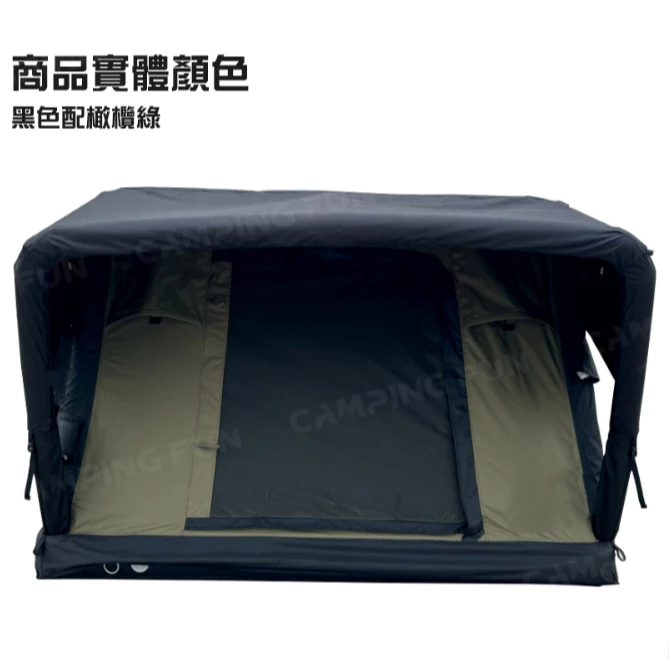 Peakpod x TIMEBOX 日本聯名款 雙人充氣式車頂帳【綠色工場】充氣帳 車頂帳篷 地上可使用 臨時避難所