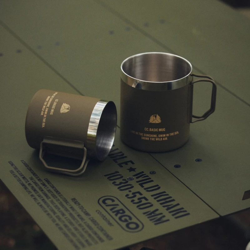 CARGO 雙層保溫杯【綠色工場】450/300ml 馬克杯 茶杯 水杯 不鏽鋼杯 露營杯 飲料杯