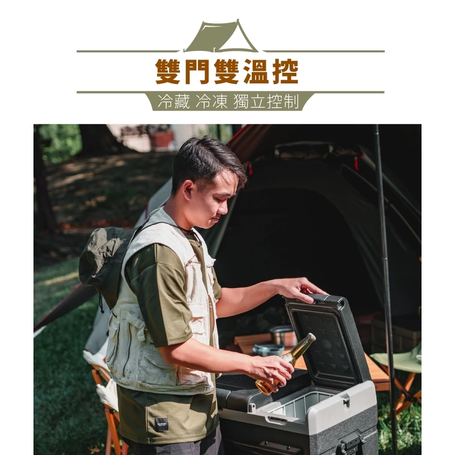 山水 APP控溫行動冰箱55公升【綠色工場】SL-G55N LG壓縮機 (移動冰箱/拉桿冰箱/車用冰箱/露營冰箱)