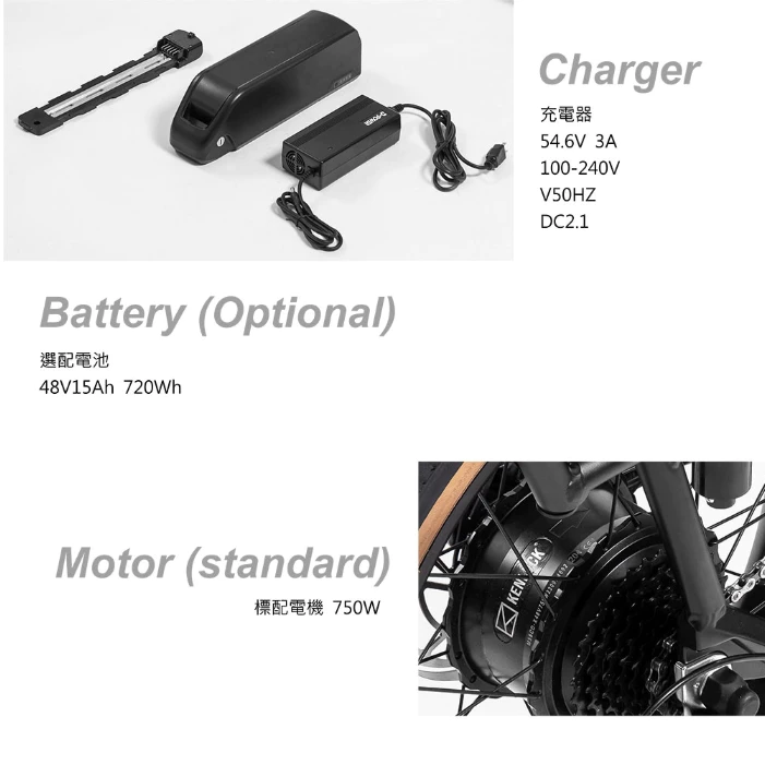 Kenluck GOLUCK 摺疊電動輔助自行車【綠色工場】電輔車 腳踏車 電動腳踏車 電動自行車 電動車