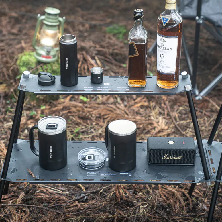 PILMOA 雙層置物架【綠色工場】置物層架 雙層架 鋁合金層架 層板架 層架 附收納袋 可拼接延伸