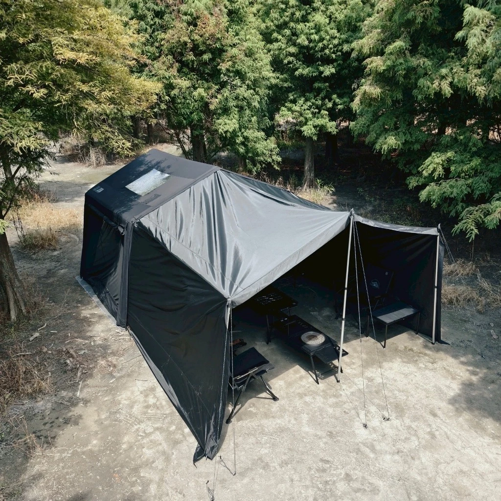 野樂 黑森戰術充氣帳篷 【綠色工場】CAMPING ACE 氣柱帳 充氣帳 六人帳 黑化風格 露營帳篷 ARC-647