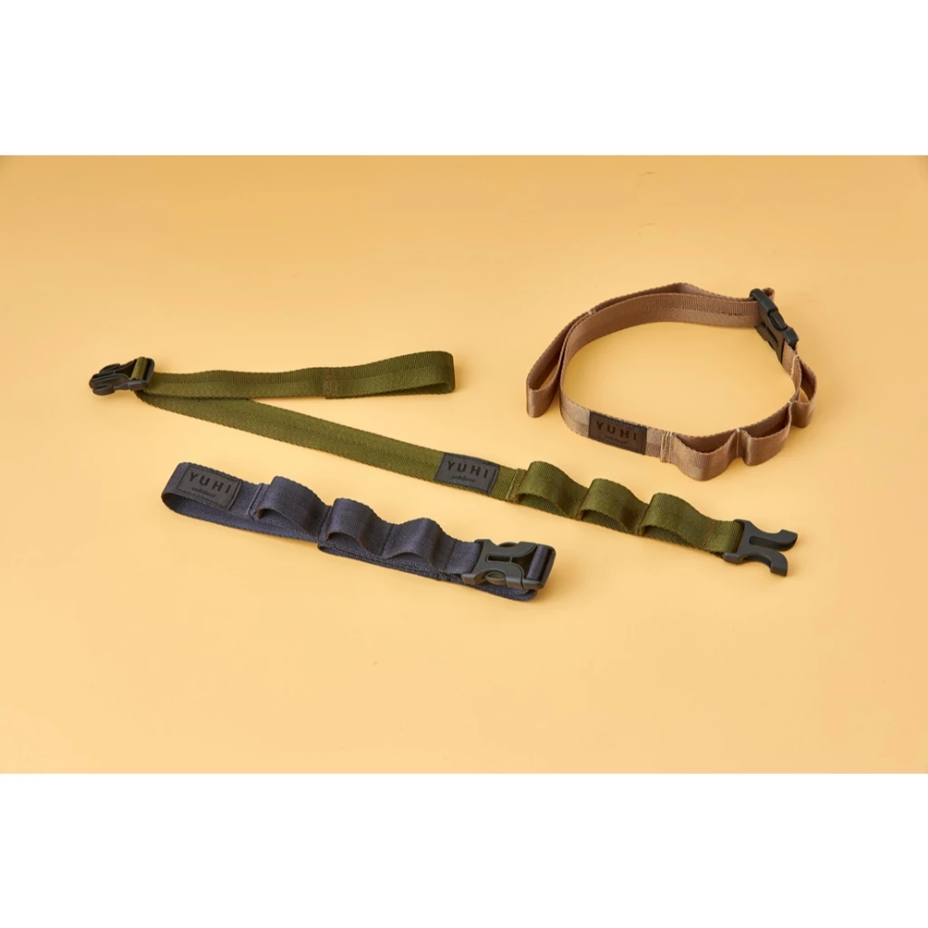 YUHI 氣柱綁帶【綠色工場】橙光 充氣帳專用 多功能綁帶 吊掛織帶 掛物織帶 吊掛繩 掛物繩 戰術織帶 黑色/軍綠/沙