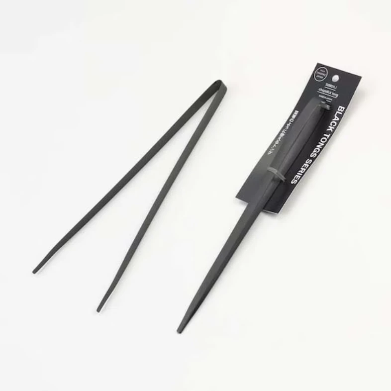 IDEA SEKIKAWA 料理夾【綠色工場】日本燕三条製 BLACK 露營餐具 炊具 夾子 日本製 不鏽鋼夾