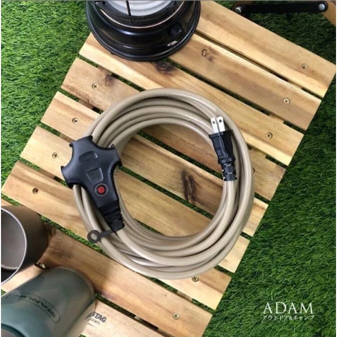 ADAM 戶外延長動力線5/10/15/20M【綠色工場】延長線 露營電線 電源線 露營延長線 新安規 檢驗合格 台灣製