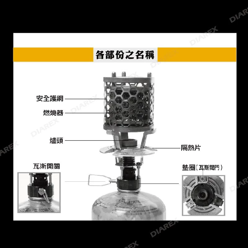 【綠色工場】燙金石 Pro Kamping 領航家 T-heater 瓦斯暖爐 桌上型瓦斯燈 燭台燈 氣氛燈 野營