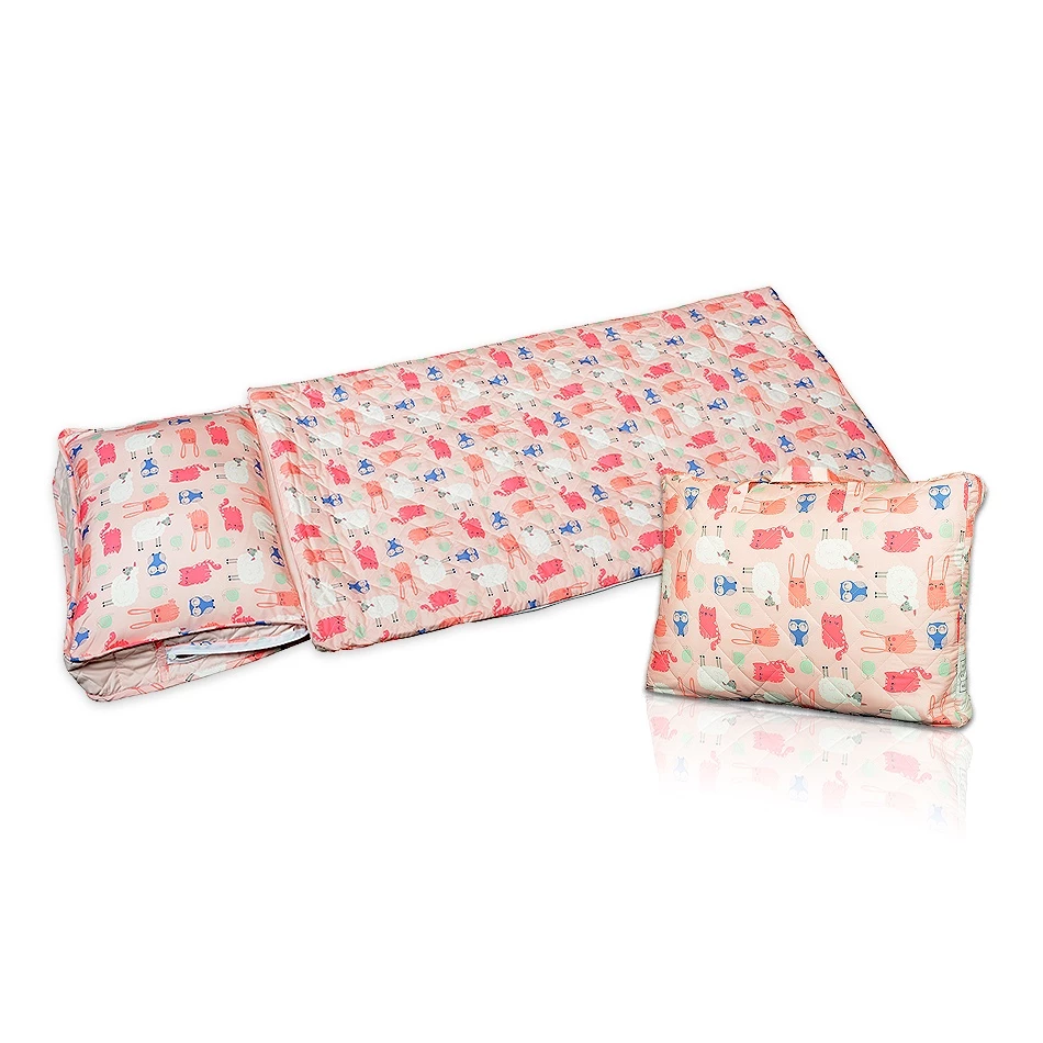 【綠色工場】野放 Wildfun 兒童多功能睡袋+枕頭 台灣製 睡袋 露營睡袋 居家睡袋 居家棉被 棉被 幼稚園寢具