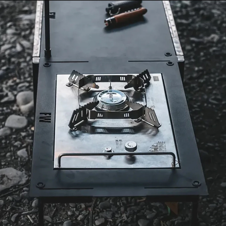 FIELD WORKS 鐵件系列 一單位爐板【綠色工場】黑鐵桌 IGT桌 一單位桌 多功能桌板 狂派箱專用桌版