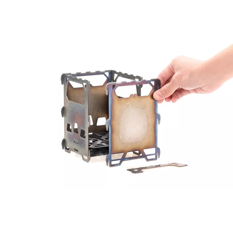 【綠色工場】鎧斯 Keith Ti2201 鈦合金戶外柴火爐 柴燒爐 登山爐 露營火爐 鈦金屬 露營 登山 野營 野炊