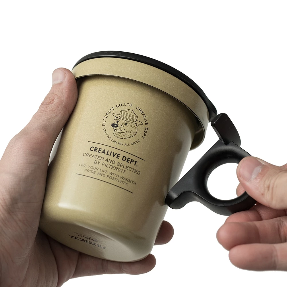 【綠色工場】Filter017 x ovject Enamel Hook Mug 聯名搪瓷琺瑯杯 軍風 水杯 馬克杯