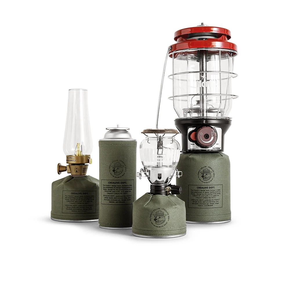 【綠色工場】Filter017 上蠟帆布卡式瓦斯罐套 軍風軍綠 卡式爐 瓦 斯斯爐 高山爐 蜘蛛爐 高功率爐 露營 野營