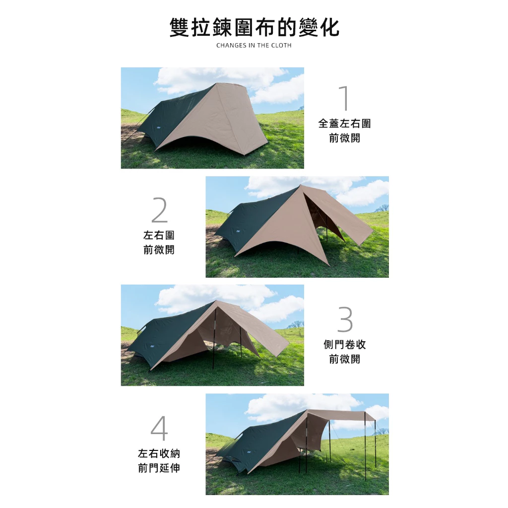 【綠色工場】MB露營狂 MBCF 47云坦延伸天幕 專利天幕 車邊帳 客廳帳 車尾帳 延伸天幕 銀膠版