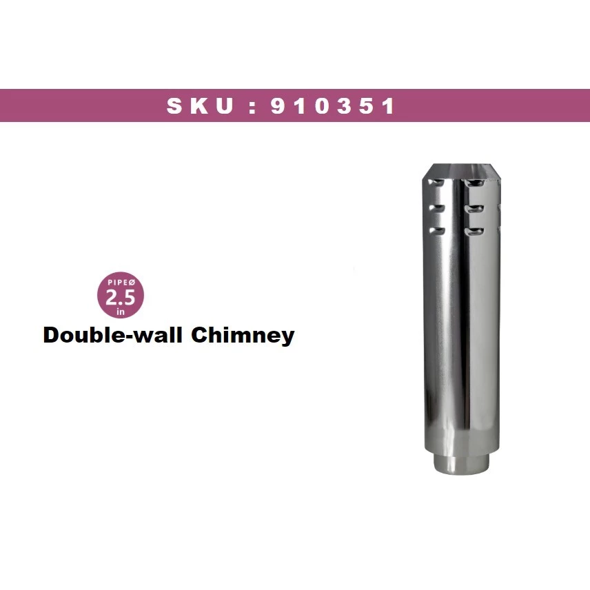 【綠色工場】WINNERWELL 910351 /RV-DWC2.5 不鏽鋼雙層隔熱煙管 煙囪管
