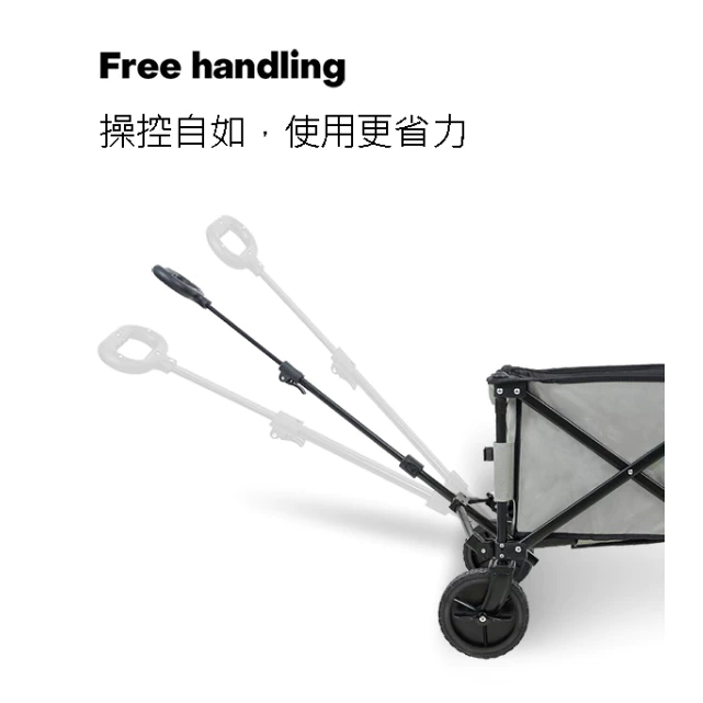 KZM 多功能可開式手拉車【綠色工場】推車 拉車 手推車 折疊式拖車 露營推車 寵物推車 小孩推車 購物拉車 煞車功能