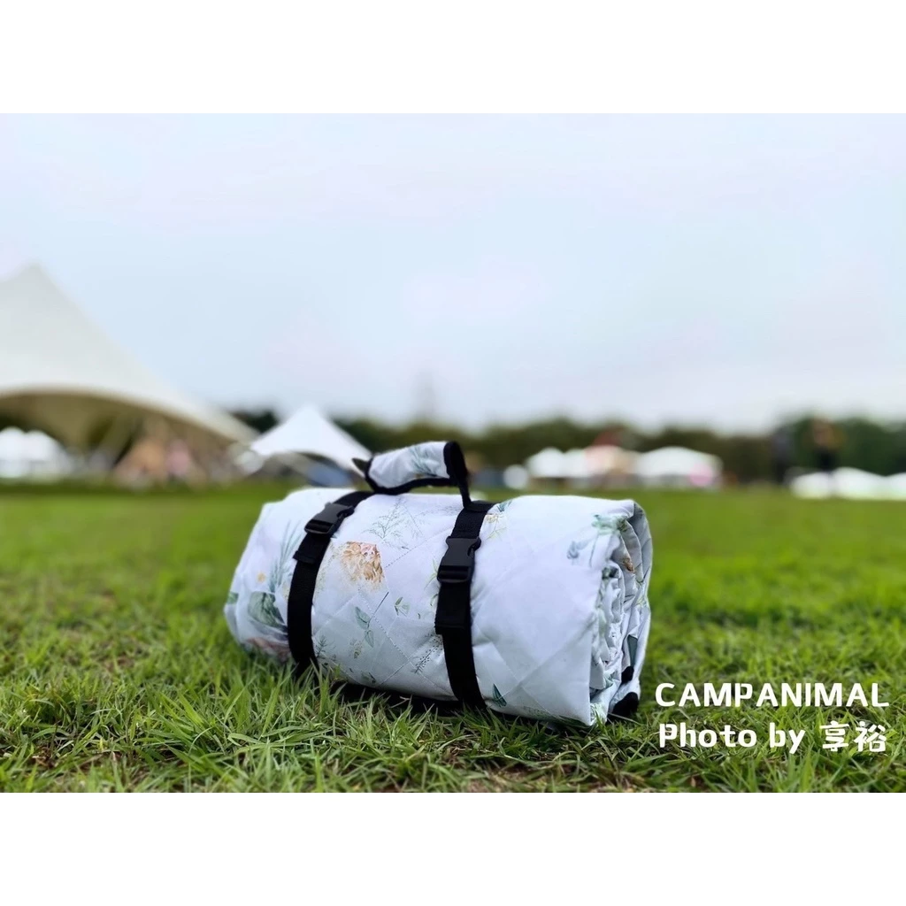 【綠色工場】新色 Campanimal x 品貼聯名 莫蘭迪清新花草地墊 野餐墊 防潮地布 防水墊 帳篷內墊 內地墊