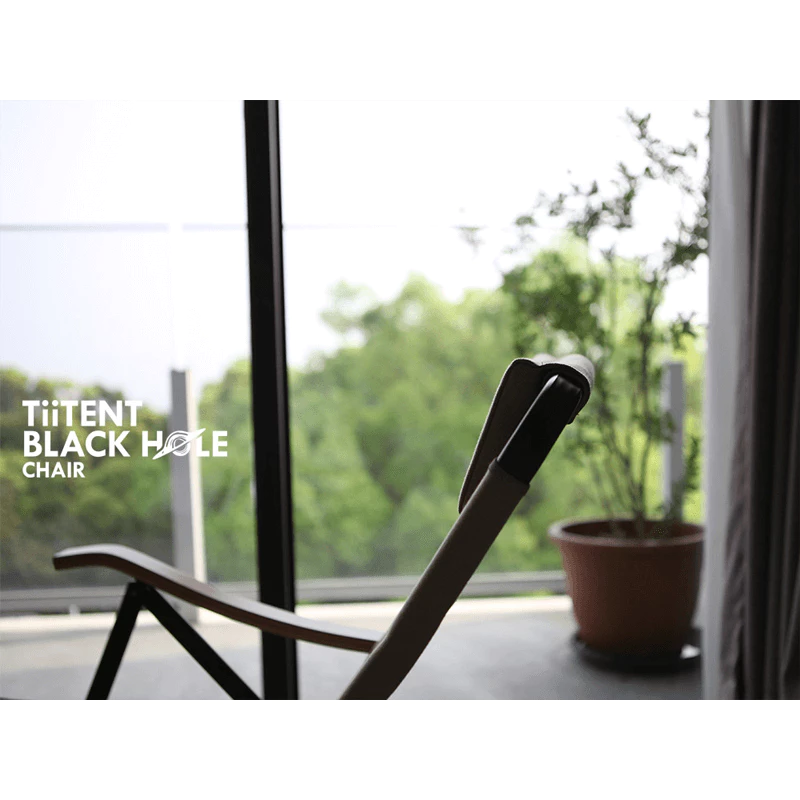 【綠色工場】TiiTENT 黑洞椅/黑洞BLACK HOLE 竹把手休閒椅 露營折疊椅