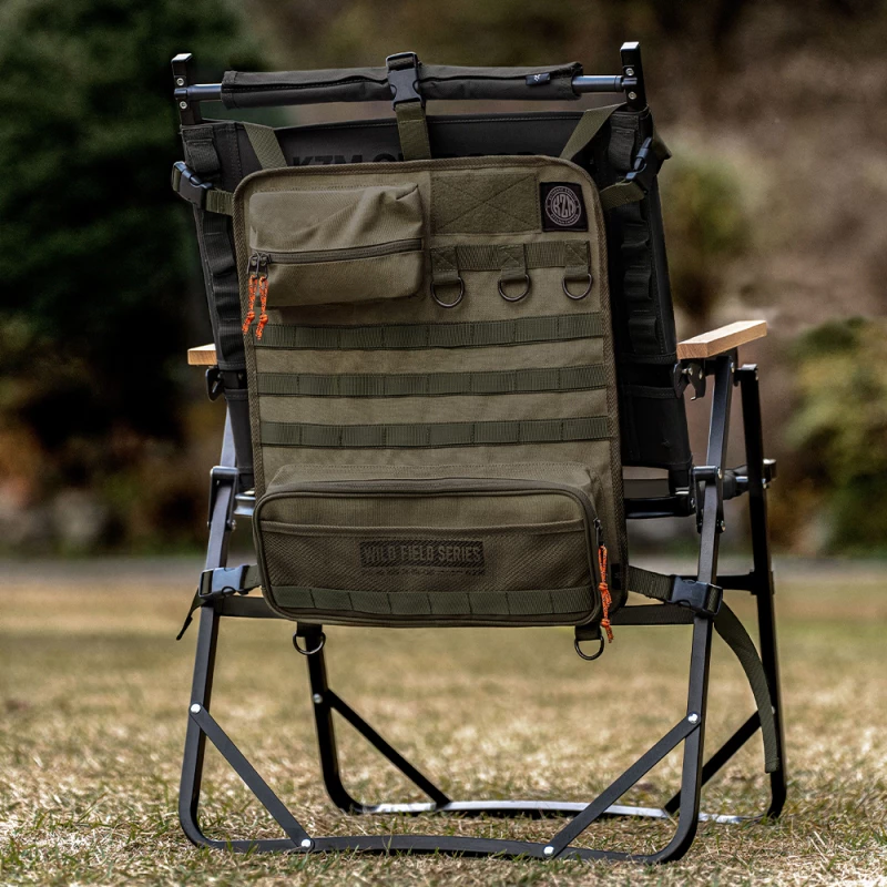 【綠色工場】KAZMI KZM 工業風椅背置物袋 掛物袋 側掛袋 軍風置物袋 軍綠/黑色